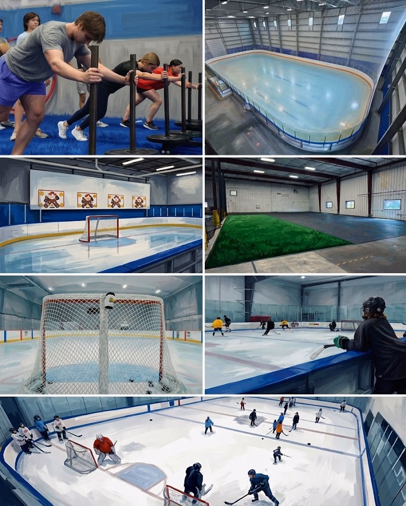 Artist rendering of the proposed future 702 Hockey training facility